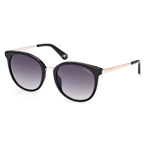 Kính mắt - Kính Mát Nữ Guess Shiny Black Sunglasse GU5212-01B-53 Màu Xám Đen - Vua Hàng Hiệu