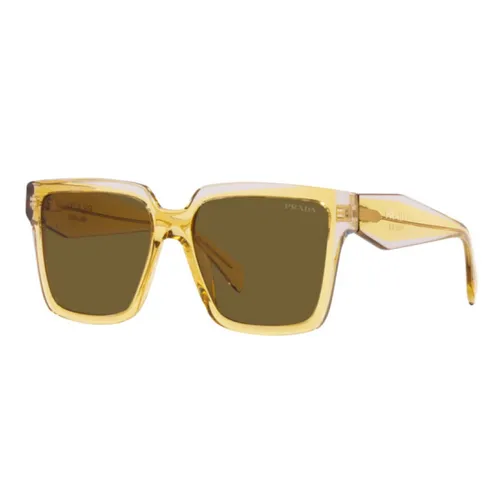 Kính Mát Nữ Prada Sunglasses PR24ZS 14I01T Màu Nâu Vàng - Kính mắt - Vua Hàng Hiệu