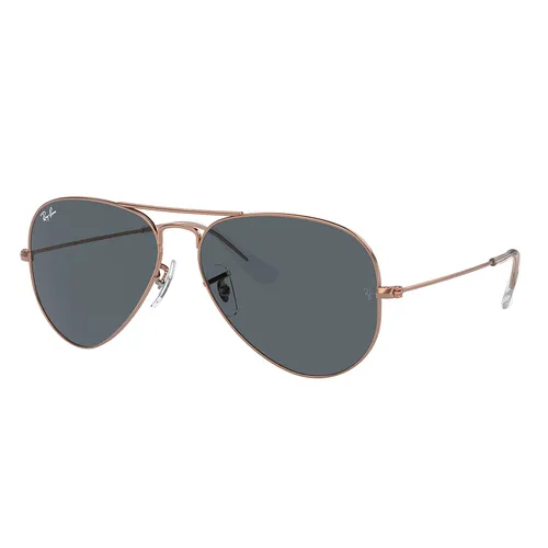 Kính Mát Unisex Rayban Aviator Rose Gold Blue Pilot Sunglasses RB3025 9202R5 58 Màu Xanh - Kính mắt - Vua Hàng Hiệu