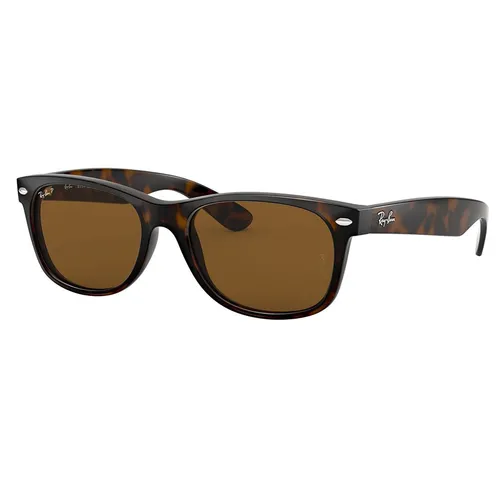 Kính Mát Rayban New Wayfarer Polarized Sunglasses RB2132 902/57 55 Màu Nâu