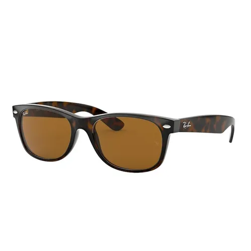 Rayban - Kính Mát Rayban New Wayfarer RB2132 710 52-18 Màu Nâu - Vua Hàng Hiệu