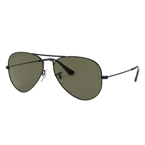 Kính Mát Unisex Rayban Polarized Aviator Sunglasses RB3025 W3361 58 Màu Xanh Green