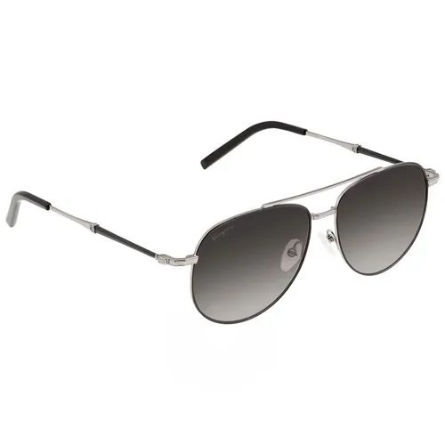 Kính Mát Salvatore Ferragamo Grey Aviator Sunglasses SF226S 086 58 Màu Xám - Kính mắt - Vua Hàng Hiệu