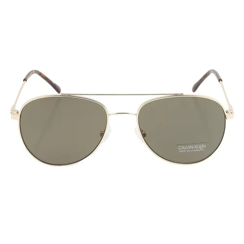 Kính Mát Unisex Calvin Klein CK Green Pilot Sunglasses CK20120S 717 55 Màu Vàng Xanh
