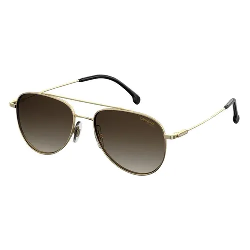 Kính mắt - Kính Mát Unisex Carrera Gold Brown Sunglasses CA187-S-J5G-HA-56 Màu Nâu Vàng - Vua Hàng Hiệu