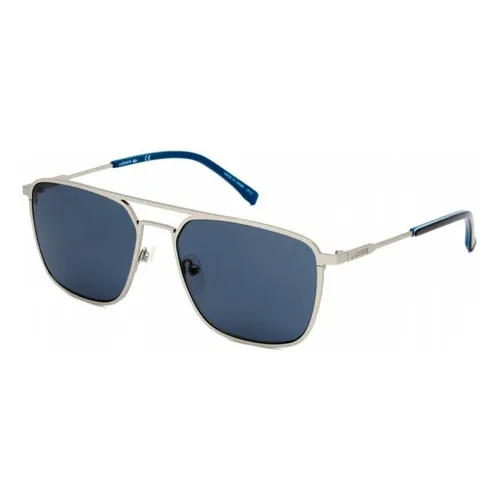 Kính Mát Unisex Lacoste Blue Square Sunglasses L194S 045 57 Màu Xanh Bạc