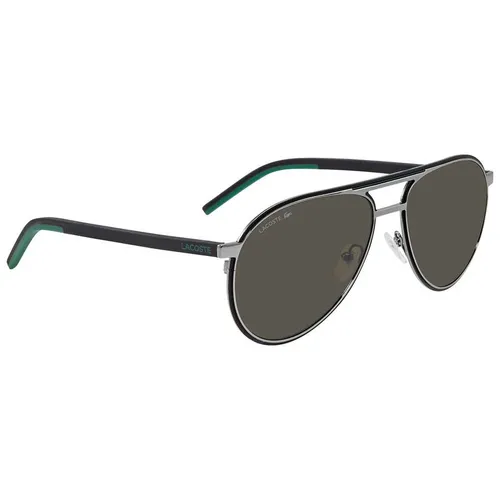 Kính Mát Unisex Lacoste Grey Aviator Sunglasses L193S 035 58 Màu Xám - Kính mắt - Vua Hàng Hiệu
