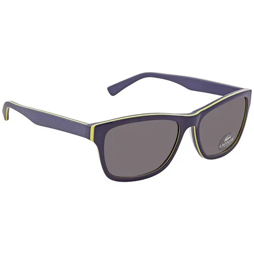 Kính Mát Unisex Lacoste Grey Square Sunglasses L683S 414 55 Màu Xanh Xám - Kính mắt - Vua Hàng Hiệu