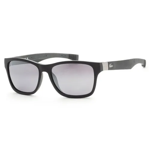 Kính Mát Unisex Lacoste Grey Square Sunglasses L737S 002 55 Màu Đen - Kính mắt - Vua Hàng Hiệu
