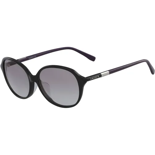 Kính Mát Unisex Lacoste Vintage Style Oval Sunglasses Gradient Lenses L854SA 001 57 Màu Đen - Kính mắt - Vua Hàng Hiệu