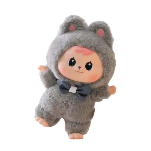 Phụ kiện - Móc Khóa CQTOYS Bao-ao Cuddle Series Plush Dolls Unopened Blind Box Màu Ghi - Vua Hàng Hiệu