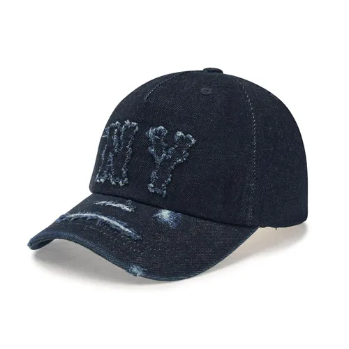 Mũ MLB Basic Coopers Denim 5PANEL Unstructured Ball Cap New York Yankees 3ACPDS24N-50INS Màu Xanh Đậm