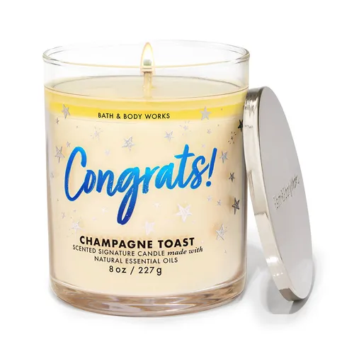 Nến Thơm Bath & Body Works Champagne Toast Single Wick Candle 227g