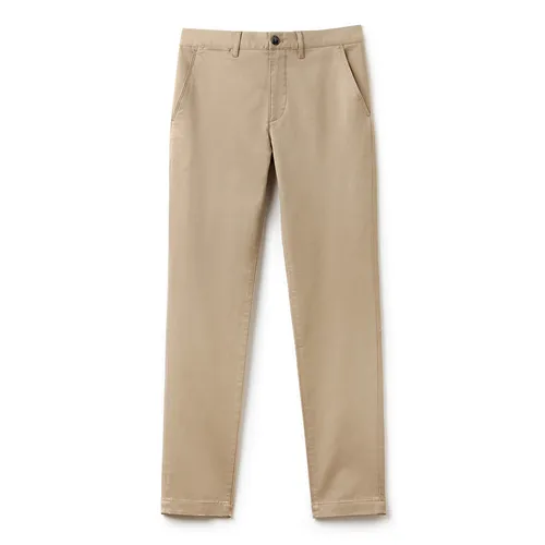 Quần Dài Nam Lacoste Slim Fit HH4601 51 VDW Kraft Beige Màu Vàng Cát Size 36