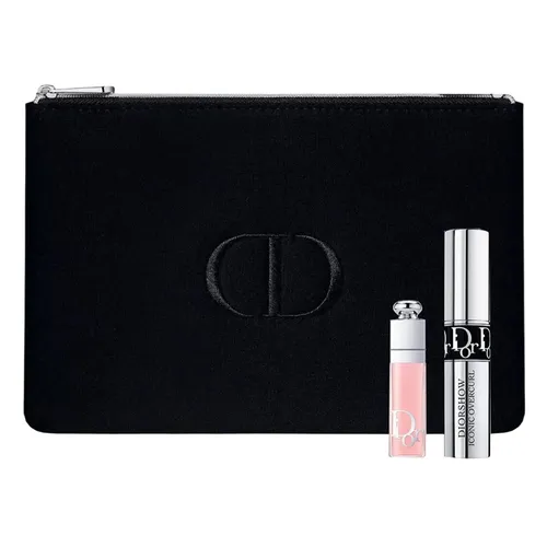 Son Môi - Set Son Dior 001 Mini Pink Gloss Và Mascara Beauty Black 3 Món - Vua Hàng Hiệu