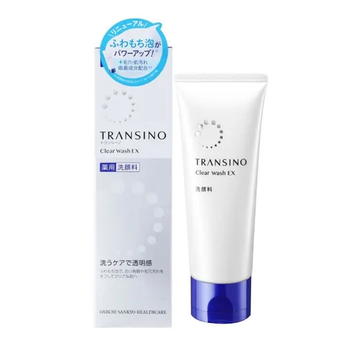 Sữa Rửa Mặt Nhật Bản - Sữa Rửa Mặt Hỗ Trợ Làm Sáng Da, Giảm Nám Transino Clear Wash EX - Vua Hàng Hiệu