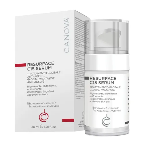 Canova - Tinh Chất Dưỡng Sáng Da, Ngăn Ngừa Lão Hóa Canova Resurface C15 Serum Golbal Treatment Anti-Ageing 30ml - Vua Hàng Hiệu