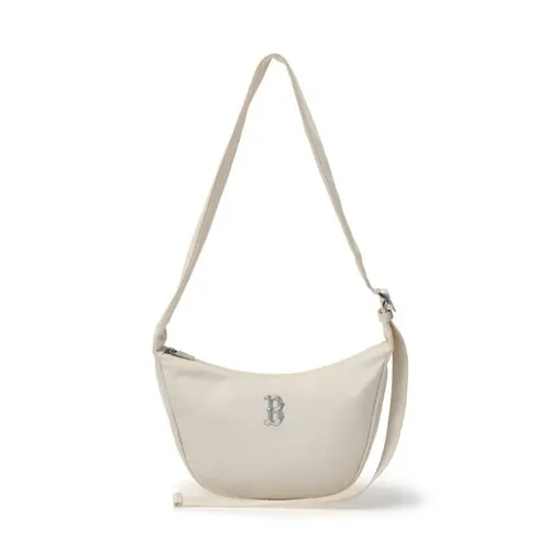 Túi xách - Túi Đeo Chéo MLB Basic Nylon New York Yankees Crossbody Bag 3ACRM044N-43CRD Màu Trắng Kem - Vua Hàng Hiệu