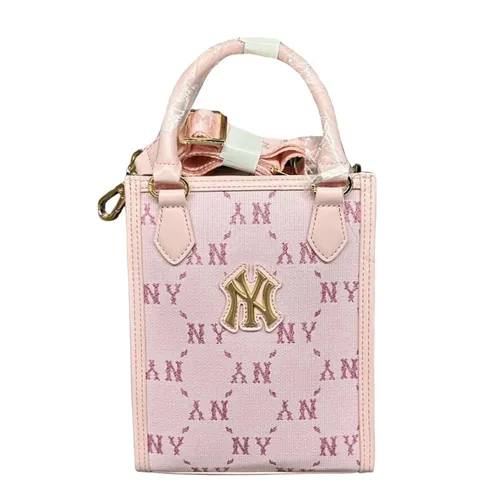 Túi xách - Túi Đeo Chéo MLB Kids Diamond Monogram Tote Bag New York Yankees 7ACRMDB4N-50PKL Màu Hồng - Vua Hàng Hiệu