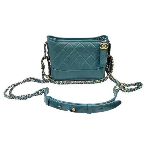 Túi xách - Túi Đeo Chéo Nữ Chanel Hobo Gabrielle Small Màu Xanh Cổ Vịt - Vua Hàng Hiệu