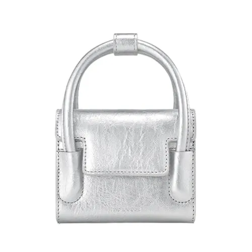 Túi xách - Túi Đeo Chéo Nữ Find Kapoor Marty Bag 12 Crinkled Silver Màu Bạc - Vua Hàng Hiệu