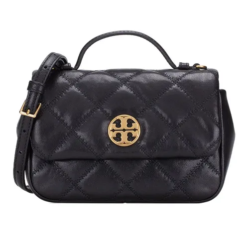Túi xách - Túi Đeo Chéo Nữ Tory Burch Willa Mini Top Handle 153399 Màu Đen - Vua Hàng Hiệu