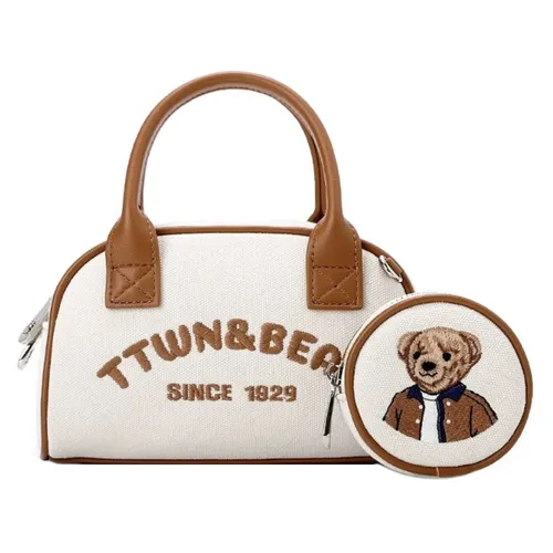 Túi Đeo Chéo Nữ TTWN BEAR TN3763 Màu Be Nâu (Kèm Ví Mini)