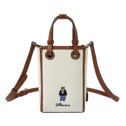 WHOAU Túi đeo chéo - Túi Đeo Chéo Nữ WHOAU Steve Mini Square Crossbag WHBGE3812A Màu Trắng - Vua Hàng Hiệu