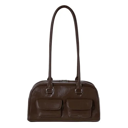Túi xách - Túi Đeo Vai Nữ Stand Oil Chubby Bag Marron Màu Nâu - Vua Hàng Hiệu