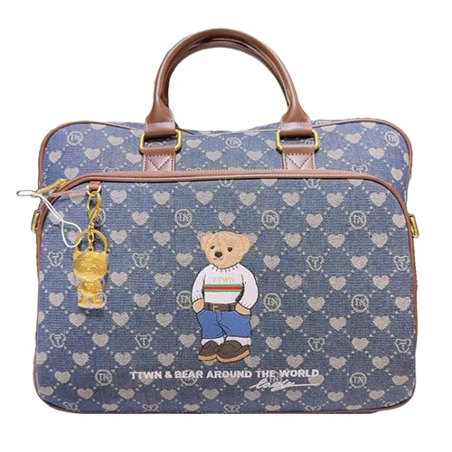 Túi Đựng Laptop TTWN BEAR TN3609 Màu Xanh Viền Nâu