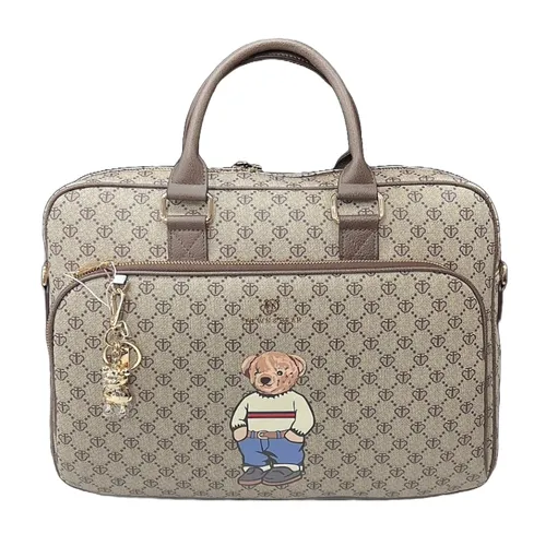 Túi Đựng Laptop TTWN BEAR TN3609 TN3607 Màu Xám Phối Nâu