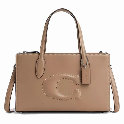 Túi xách Coach Túi tote - Túi Tote Nữ Coach Nina Small Bag CR097 Taupe Màu Nâu Sẫm - Vua Hàng Hiệu