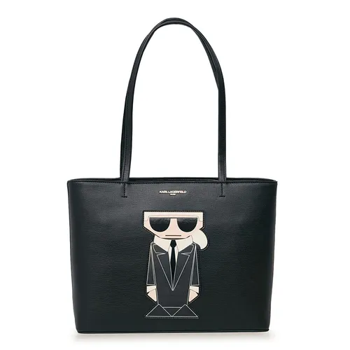 Karl Lagerfeld - Túi Tote Nữ Karl Lagerfeld Maybelle Zipper Màu Đen - Vua Hàng Hiệu
