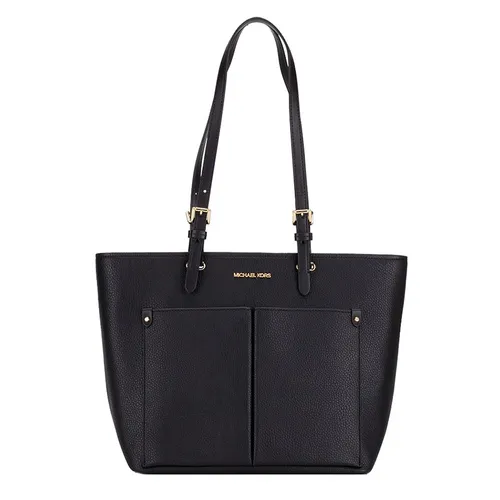 Túi xách - Túi Tote Nữ Michael Kors MK Jet Set Medium Pocket Tote Bag 35F3GTVT8B Màu Đen - Vua Hàng Hiệu