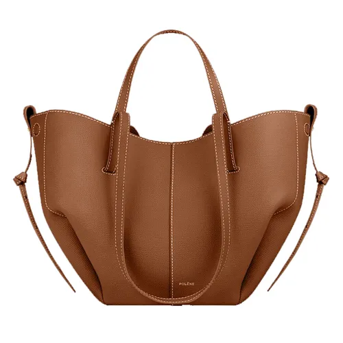 Túi Tote Nữ Polène Cyme Mini Edition Textured Camel Màu Nâu - Túi xách - Vua Hàng Hiệu