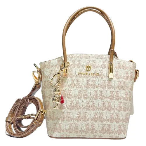 Túi Tote Nữ TTWN BEAR TN3136 17860 Màu Be Viền Nâu