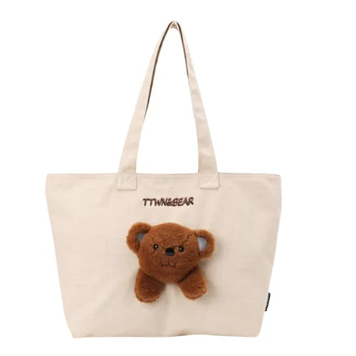 Túi Tote Nữ TTWN BEAR TN3667 Màu Be