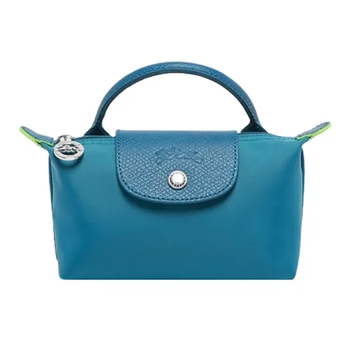 Túi Xách Nữ Longchamp Le Pliage Original Mini Pouch With Handle Màu Xanh Lam