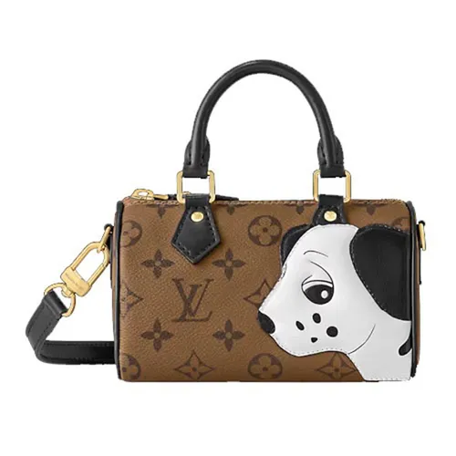 Túi Xách Nữ Louis Vuitton LV Nano Speedy Bag M83688 Màu Nâu Đen - Túi xách - Vua Hàng Hiệu