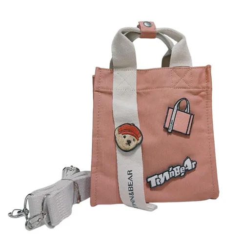 Túi Xách Nữ TTWN BEAR TN3304 TN3264  Hồng Vải Size S