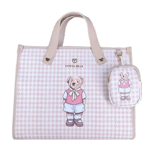 Túi Xách Tay Nữ TTWN BEAR TN3601 Màu Hồng Caro