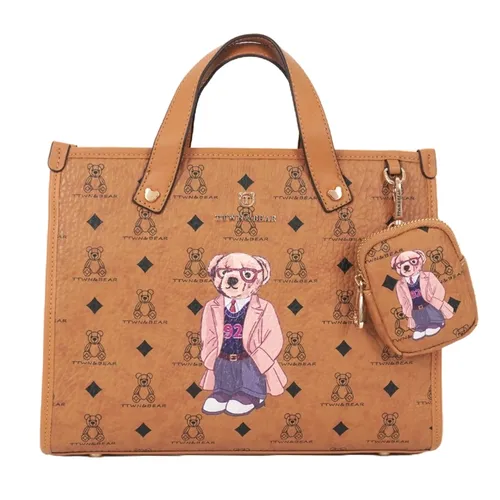 Túi Xách Tay Nữ TTWN BEAR TN3601 Màu Nâu Khaki