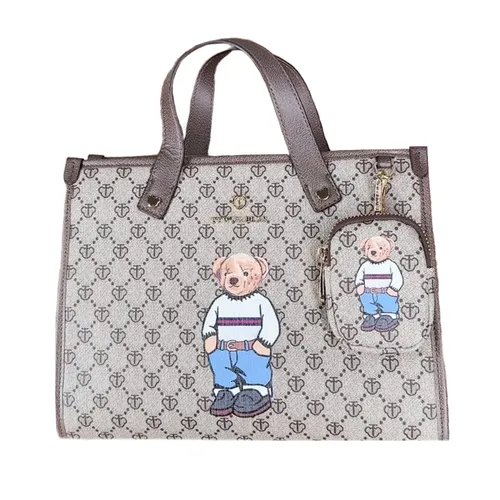 Túi Xách Tay Nữ TTWN BEAR TN3601 Màu Xám Nâu