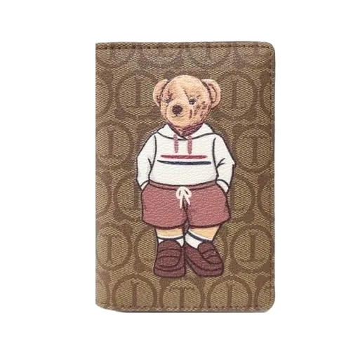 Ví Đựng Thẻ Nữ TTWN BEAR TT2504 TT2494 Màu Nâu Họa Tiết