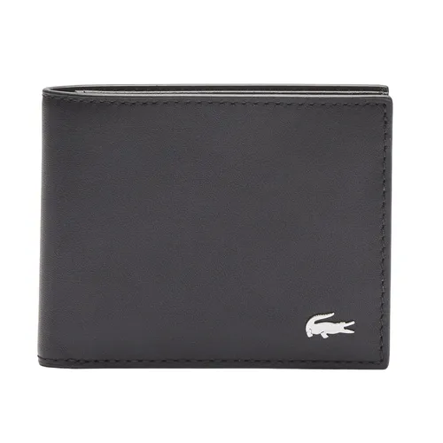 Ví Nam Lacoste&nbsp;Black Fitzgerald Leather Billfold With ID Card Holder NH1407FG Màu Đen