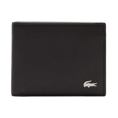 Ví Nam Lacoste&nbsp;Fitzgerald Leather Billfold With ID Card Holder Dark Brown NH1407FG 028 Màu Nâu Đen