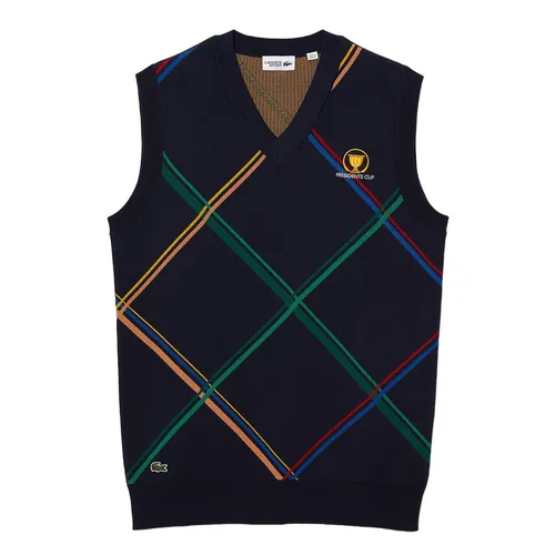 Áo Len Nam Lacoste Presidents Cup Lacoste SPORT Colourful Checked Sweater AH0729 166 Màu Xanh Navy Size 2 - Thời trang - Vua Hàng Hiệu