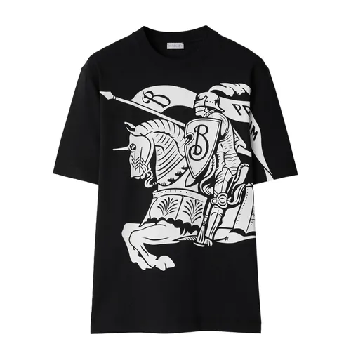 Áo Phông Nam Burberry With Logo Graphic Printed T-Shirt 80950581 Màu Đen Size XXS - Thời trang - Vua Hàng Hiệu