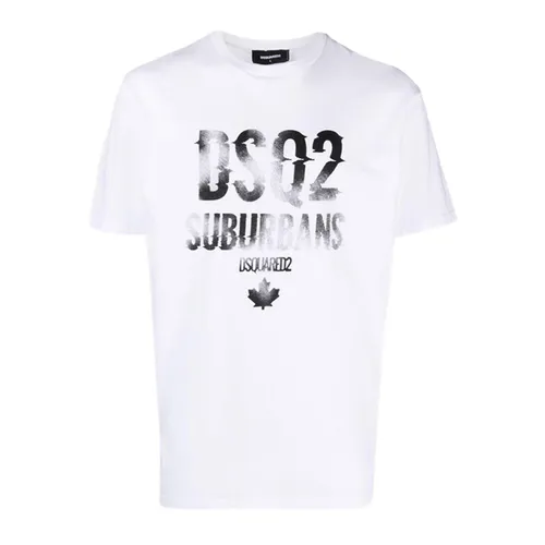 Áo Phông Nam Dsquared2 Tshirt S74GD1219 D20014 100 Màu Trắng Size M