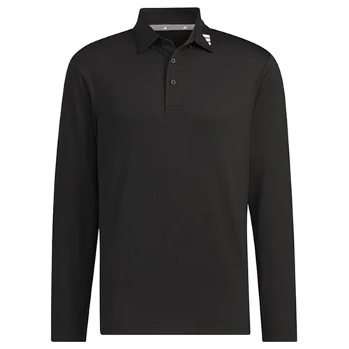 Áo Polo Dài Tay Nam Adidas Solid Stretch Long Sleeve IA2700 Màu Đen Size M